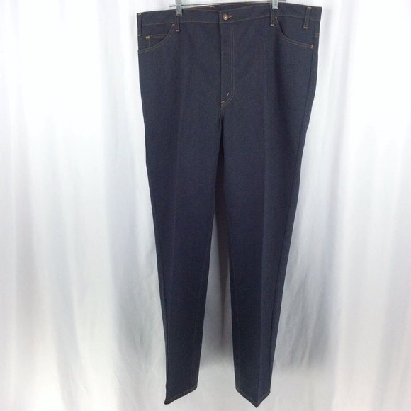NWOT Vintage Levis 517 70s Saddleman Boot Cut Jeans Mens 46x34 Dacron Polyester